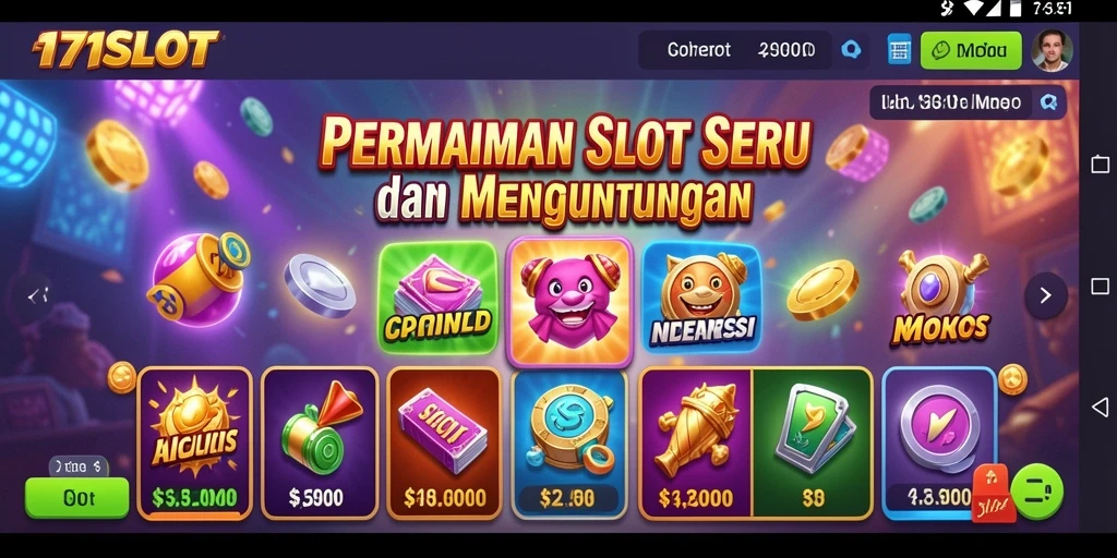 Tampilan gameplay menarik dari 171SLOT yang penuh warna.