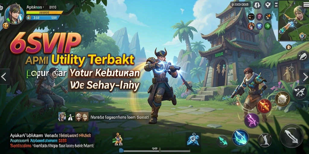 Tampilan utama aplikasi Utility 6SVIP dengan fitur yang memudahkan pengguna.
