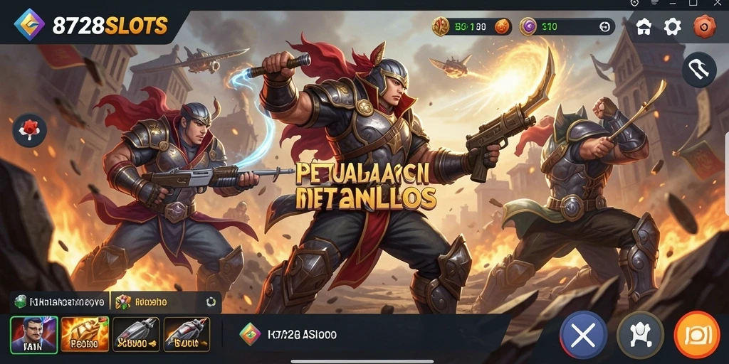 Tampilan gameplay seru di 8728SLOTS dengan aksi seru dan grafis menakjubkan.