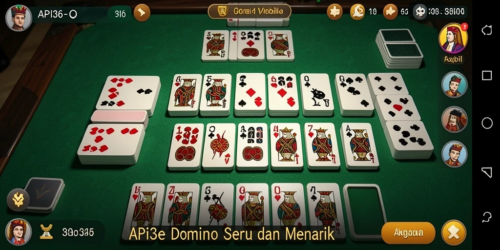 Screenshot API36 menampilkan gameplay Domino yang seru dan interaktif.