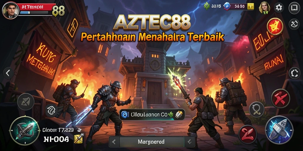 Demo permainan AZTEC88 dengan pertahanan menara yang menarik.