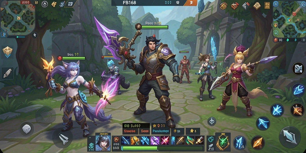 Tampilan gameplay seru dan menantang dalam FB168.