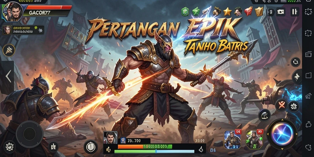 Gameplay GACOR77 yang memukau dalam pertarungan seru.
