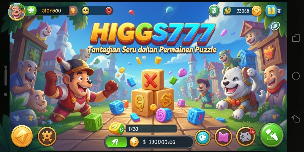 Tampilan gameplay seru dalam HIGGS777 yang menantang dan interaktif.
