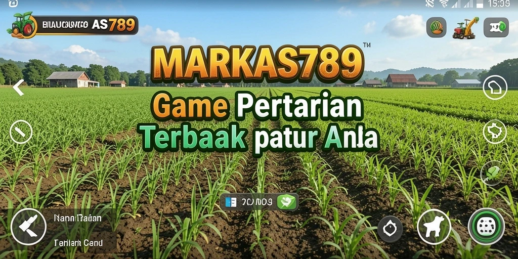 Tampilan gameplay MARKAS789 yang menampilkan suasana pertanian yang hidup.
