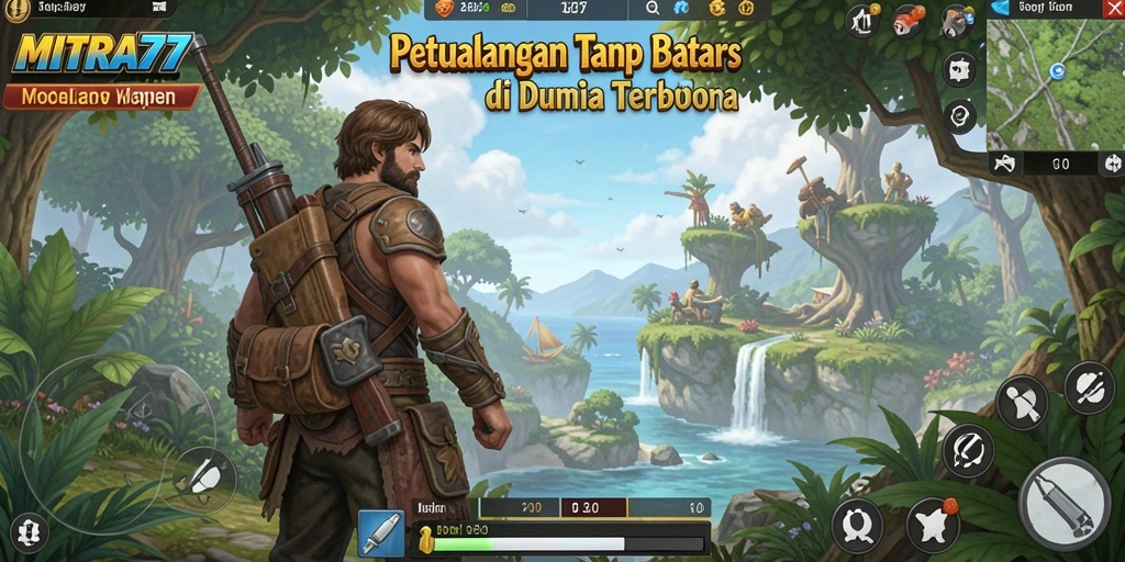 Gambaran menarik dari dunia terbuka MITRA77 dengan petualangan yang seru.
