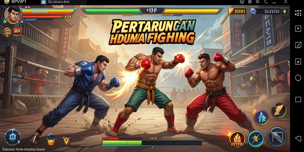 Tampilan aksi pertarungan mendebarkan di RPVIP1 untuk pengalaman bermain maksimal.