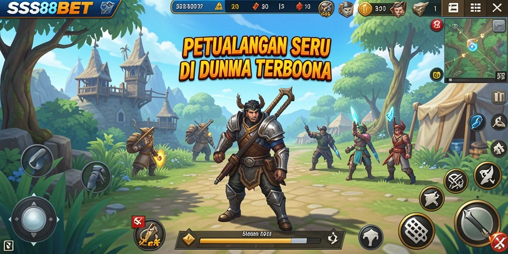 Screenshot gameplay <strong>SS88BET</strong> yang menampilkan dunia terbuka yang menakjubkan.