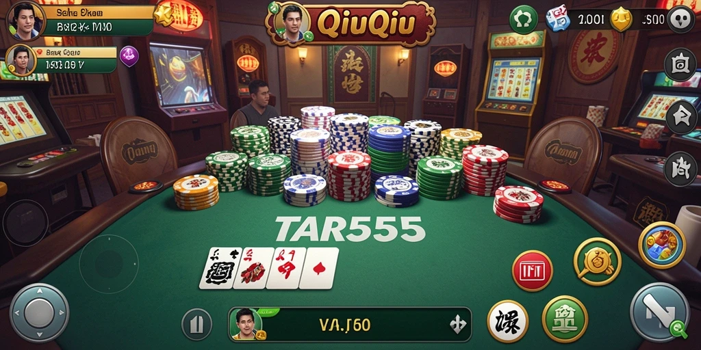 Screenshot TAR555 menampilkan gameplay QiuQiu yang seru dan menarik.