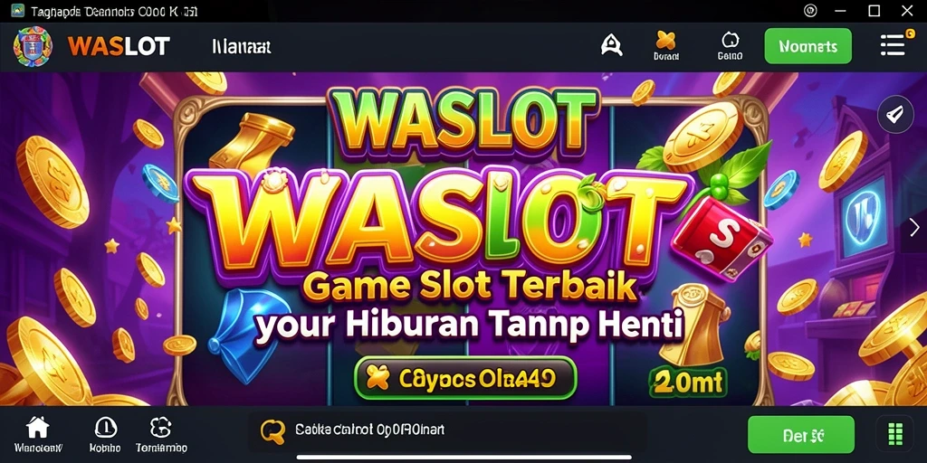 Tampilan gameplay WASLOT yang penuh warna dan seru.